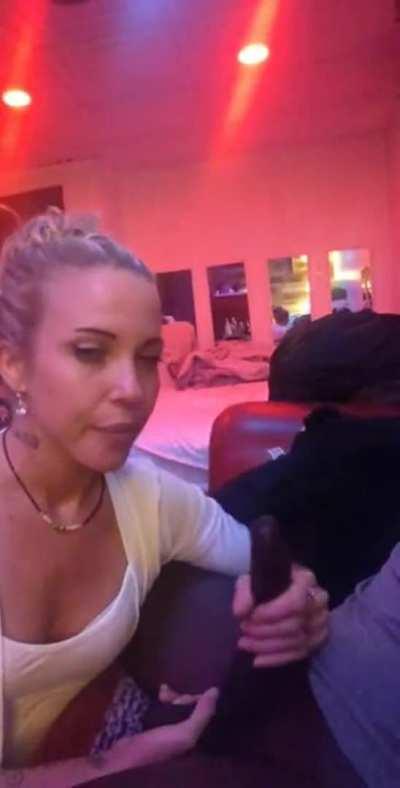 Blonde Taking Her Time With Blowjob