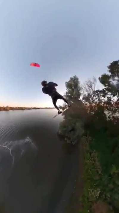 Man jumping over islands
