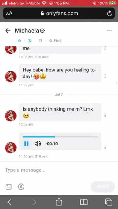 moaning voice messages