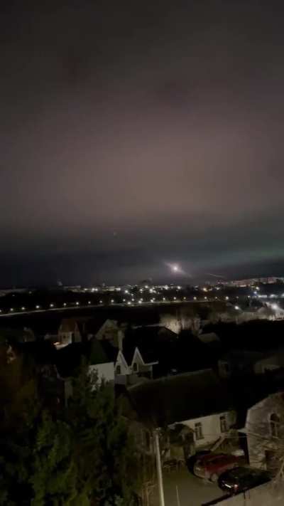 Russian Pantsir missile intercepts an Ukrainian drone over Smolensk, Russia. 21 January 2025