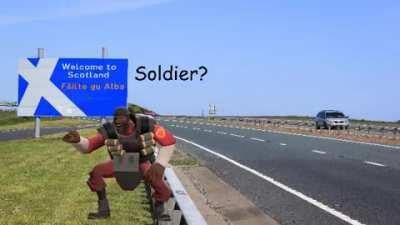 Soldier finds out Scotland exists