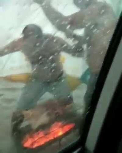 Churrasco com furacão