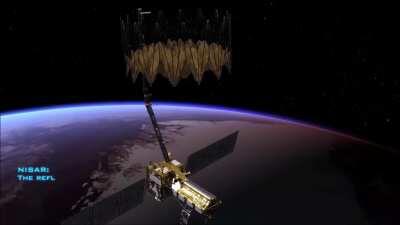 How NISAR will deploy its 39-foot mesh antenna