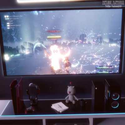 Tifa Playing [FF7] (Pantsushi)