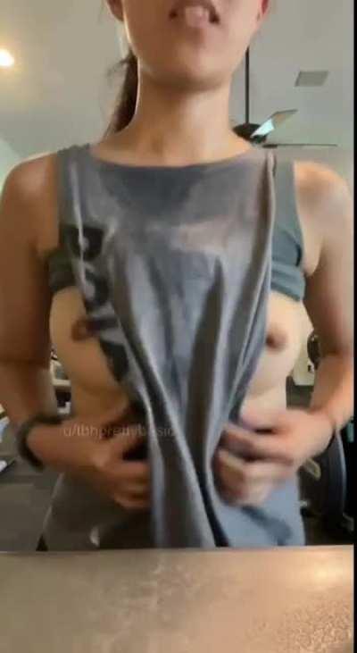 FYI your neighbor wants to be your fuck, I mean gym buddy