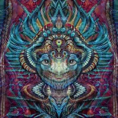 We trained an artificial intelligence on a dataset of visionary artwork and it spontaneously started generating psychedelic entities - here are just a few of them.