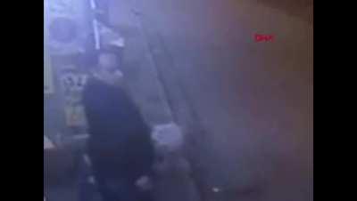 A man taps another mans shoulder not knowing that would save his life