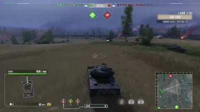 Testing my 184,69 still concealment Sheridan in Prokhorovka. Madness, if you're in a bush, you'll only be spotted at 50m (prox spott)