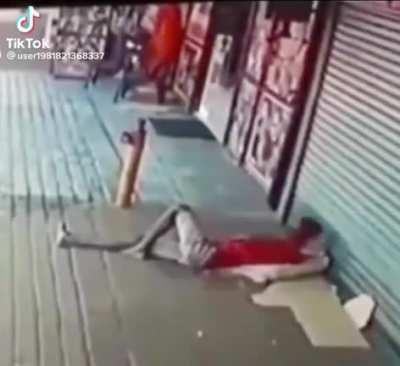 Man almost dies in his sleep