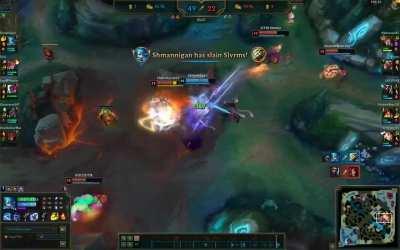 An *almost* 1v5 Pentakill on Gwen (thanks Senna)