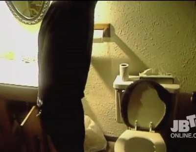 Green Day entering the women's bathroom