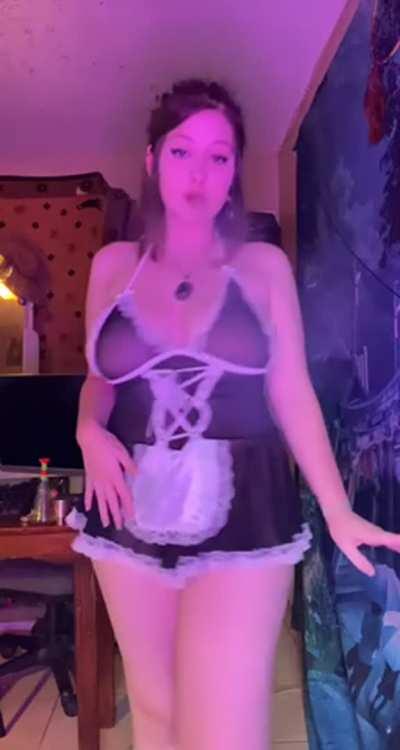 Bad maid who smokes in your house 😏