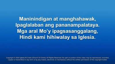 IPAGLALABAN ANG PANANAMPALATAYA, MANGHAHAWAK SA MGA ARAL MO, AMA