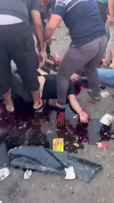 Israel bombed a convoy of ambulances outside al-Shifa hospital