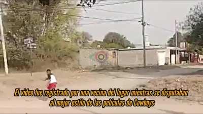 Se enfrentaron en un duelo a tiros y una vecina lo relató: 