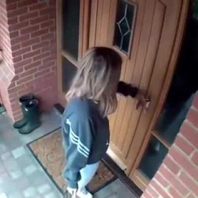 Didn't even lock the door