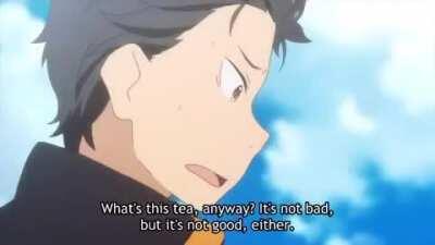 Subaru when drinking the tea