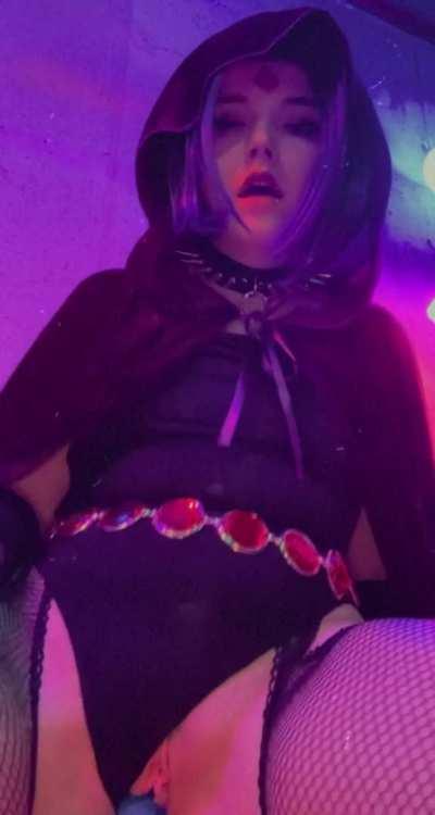 Raven rides your cock