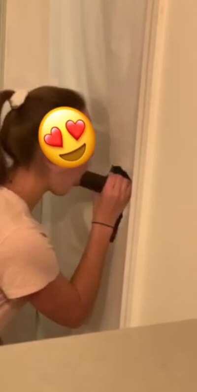 By far my most exciting hotwife experience! This was my first time going to a glory hole and it was amazing