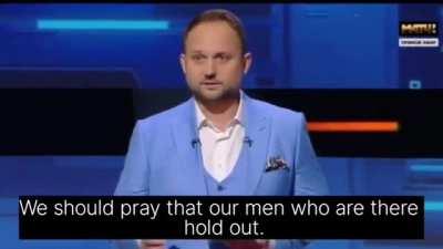 Even Russia's main sports channel Match TV has its own daytime "political talk show" in the mould of 60 Minutes and Time Will Tell. Today host Anton Anisimov signed off with this somewhat panicky message about the Ukrainian offensive in Kharkiv Region