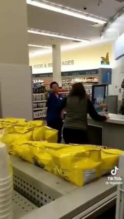 Racist tells retail employees to “go to the back” if they are going to keep speaking their native language.