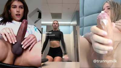 BabeCock Big Dick Girl Dick Trans Porn GIF by fladoodle46