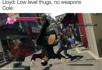 Cole don’t need weapons Part 5: I ran out of ideas