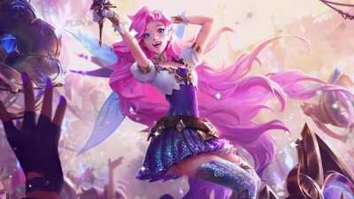 Due to popular demand on Discord, I give you the Seraphine Fancam for all your Twitter needs (artist is me)