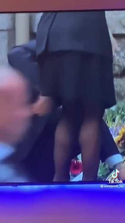 Prince Andrew copping a feel of his own daughter whilst grieving