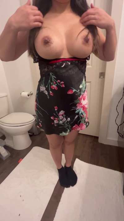 When I was 4 months pregnant and producing milk! 