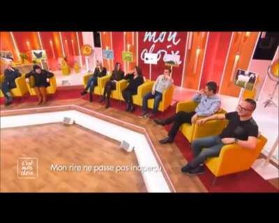 To interview people with special laugh