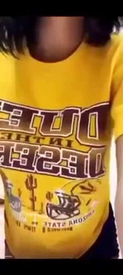 College teen beautiful boobs