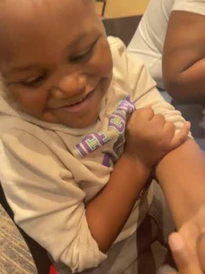 lil bro locked in 🤞