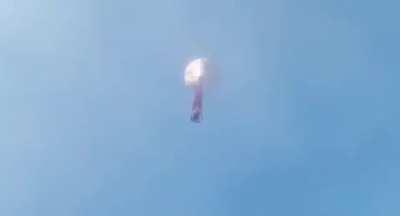 fireworks in a hot air balloon