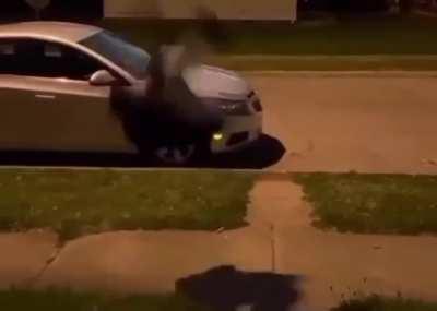 Man Does A Full Frontal Flip From An Incline Plank Position.