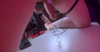 3 POVs from his prostate orgasm. I sorta fudged up the shot glass collection of the harvested cum 🥺