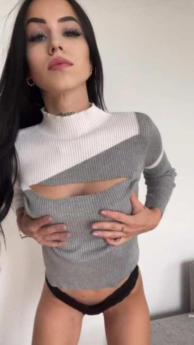 What's going on first, your tongue or your dick?