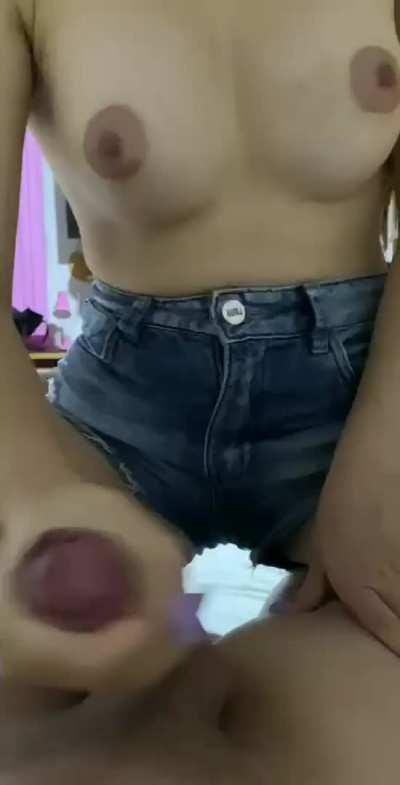 I love to masturbate him