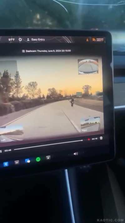 Those people almost crashed