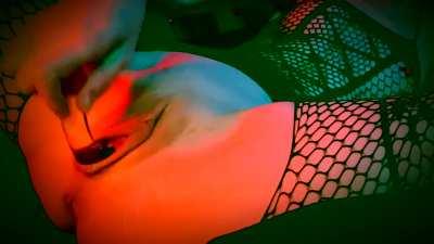 The video shifts to slow motion just as I start to squirt and gush…