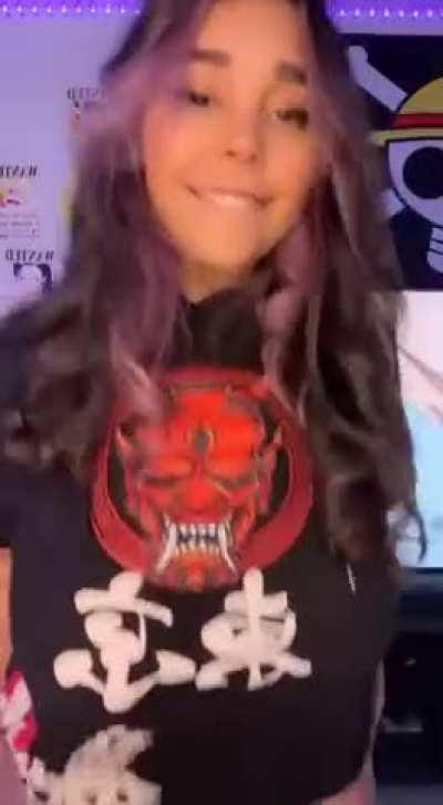 I heard a smile goes well with a titty drop