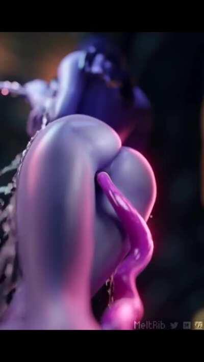 Widowmaker having fun in the shower [Overwatch] (meltrib)