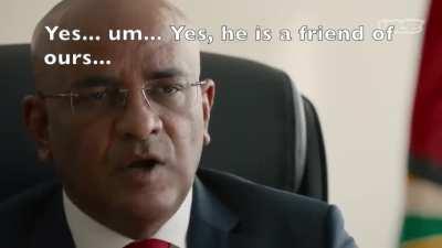 a President hears his money launder's name