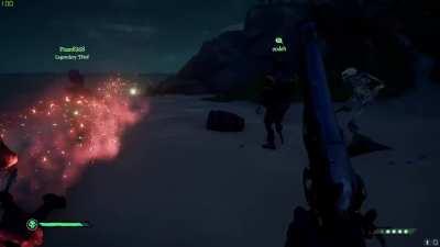 My friends first day in Sea of Thieves.