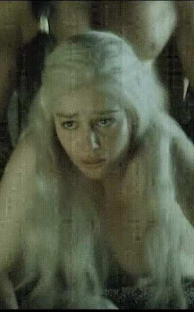 Emilia Clarke teasing you under the table, daydreaming about how much fun you two are going to have tonight