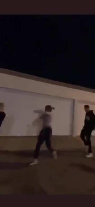 Woman is unfazed after being hit multiple times with a metal bat. It is imperative that you watch this with sound.