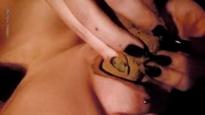 Throating your delightful poop like it was your cock