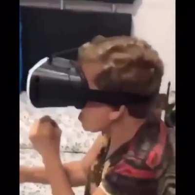 Mom enjoys the new Metaverse update...