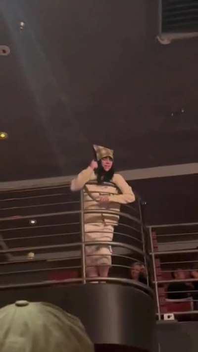 Billie at Eloise's show tonight 🤍🤍