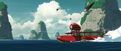 porco rosso fly by florent lebrun